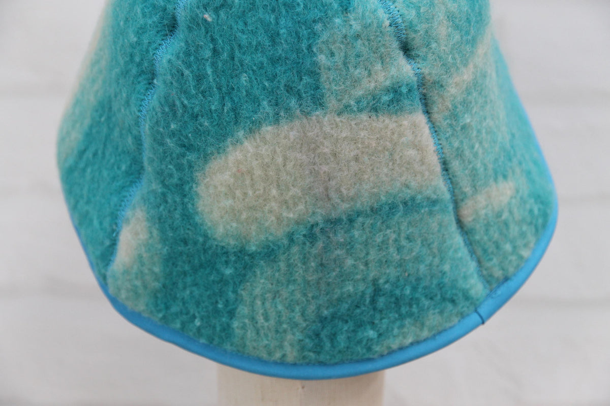 Upcycled Wool Sauna Hat, Handcrafted Eco-Friendly Bathing Cap, Cottagecore Boho Accessories
