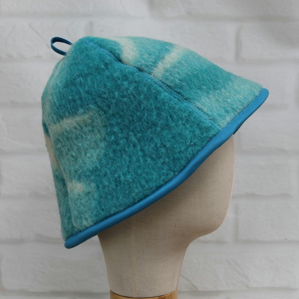 Upcycled Wool Sauna Hat, Handcrafted Eco-Friendly Bathing Cap, Cottagecore Boho Accessories