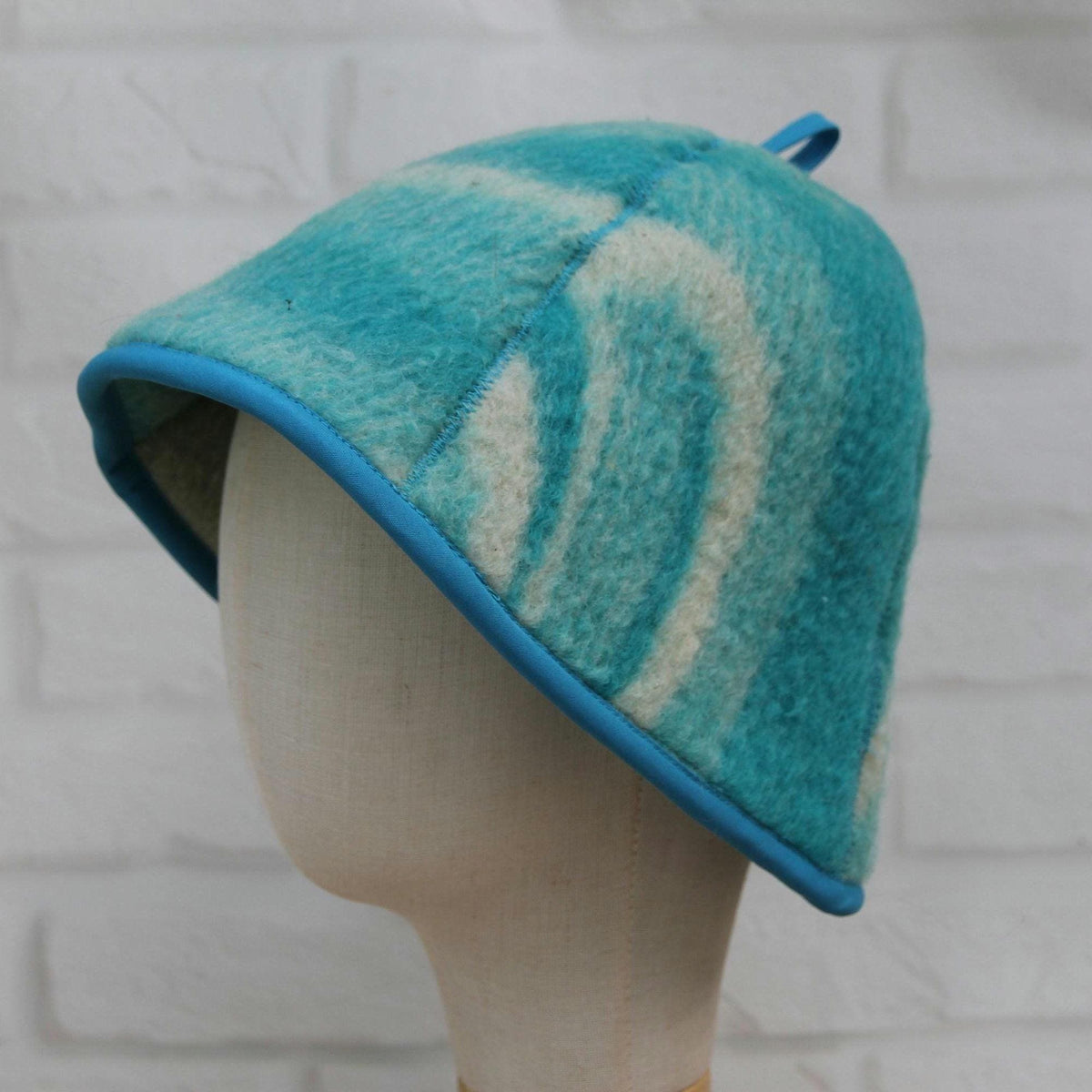 Upcycled Wool Sauna Hat, Handcrafted Eco-Friendly Bathing Cap, Cottagecore Boho Accessories