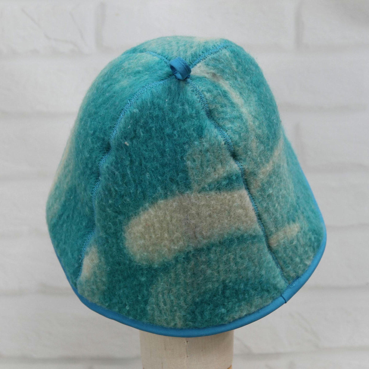 Upcycled Wool Sauna Hat, Handcrafted Eco-Friendly Bathing Cap, Cottagecore Boho Accessories
