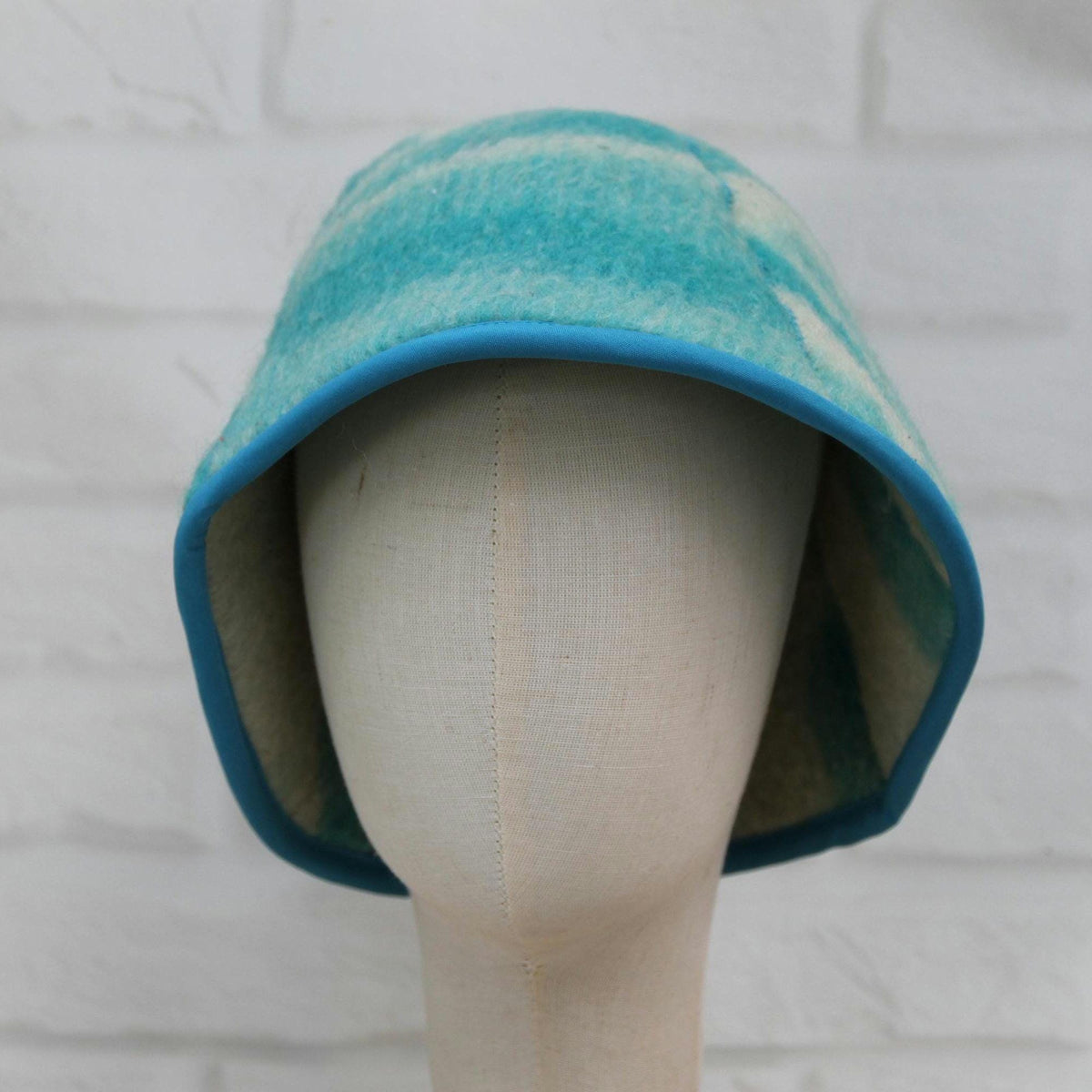 Upcycled Wool Sauna Hat, Handcrafted Eco-Friendly Bathing Cap, Cottagecore Boho Accessories