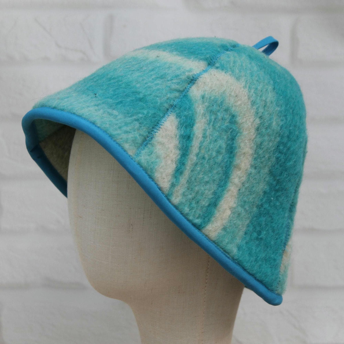 Upcycled Wool Sauna Hat, Handcrafted Eco-Friendly Bathing Cap, Cottagecore Boho Accessories