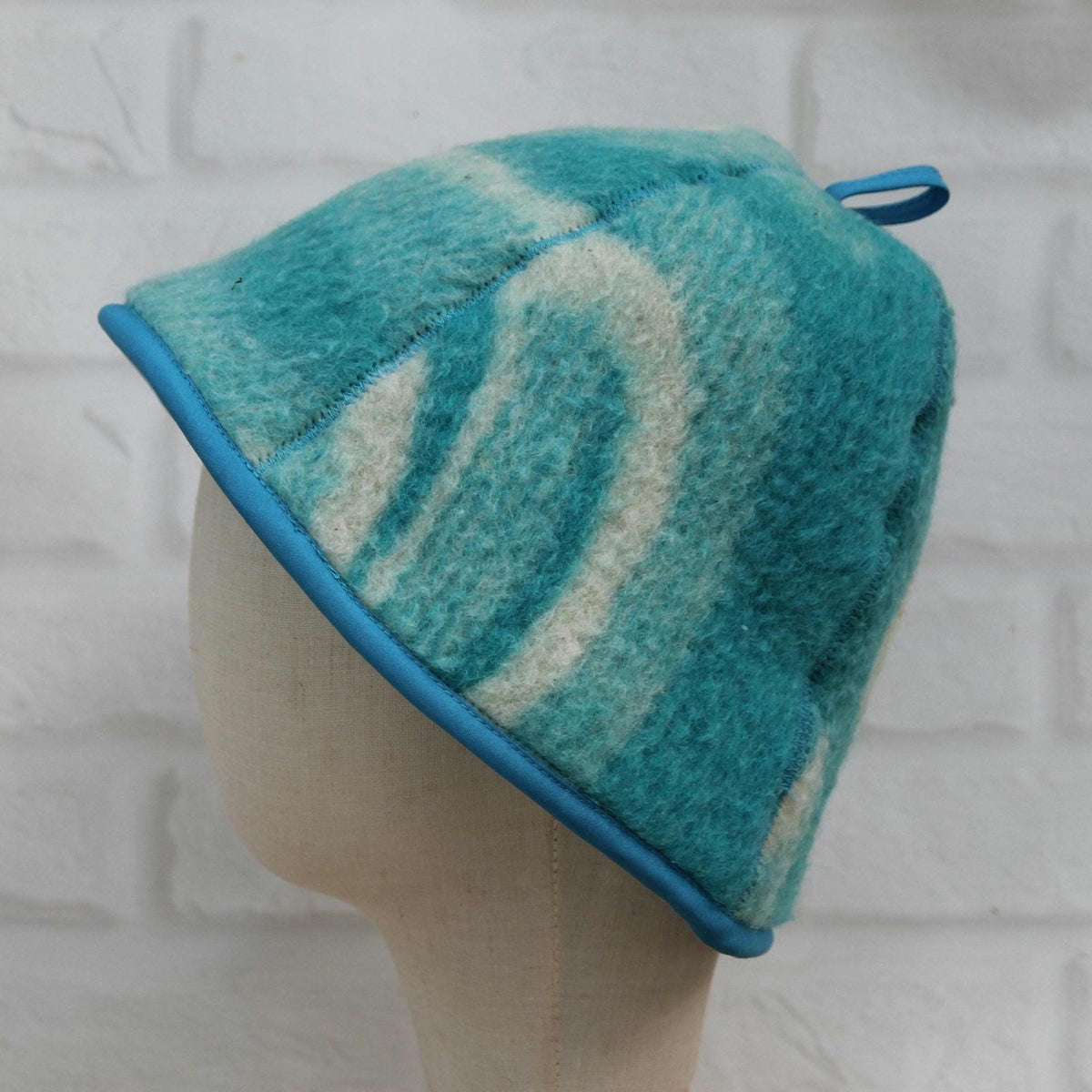 Upcycled Wool Sauna Hat, Handcrafted Eco-Friendly Bathing Cap, Cottagecore Boho Accessories