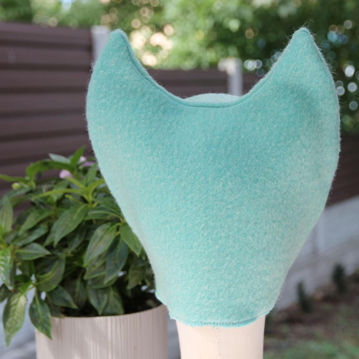 Sauna hat wool, green banya hat, sauna accessories, flower wool sauna hat, custom felt sauna hat, bucket hat, double-sided hat