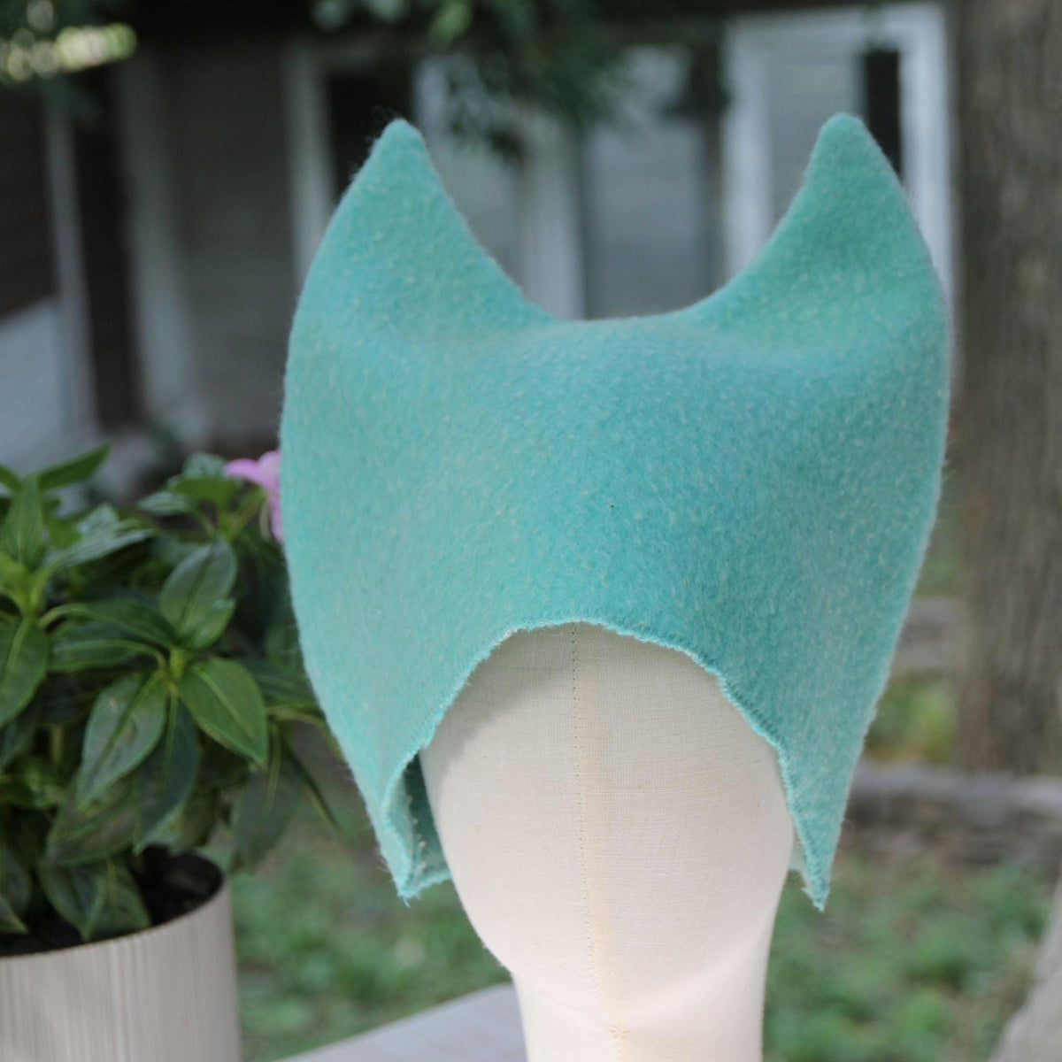 Sauna hat wool, green banya hat, sauna accessories, flower wool sauna hat, custom felt sauna hat, bucket hat, double-sided hat