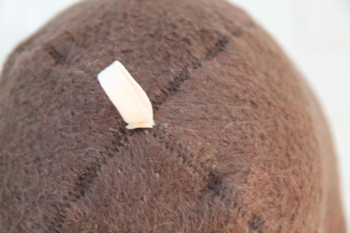 Handmade Wool Felt Sauna Hat – Banya Bathhouse Accessory, Contrast Trim