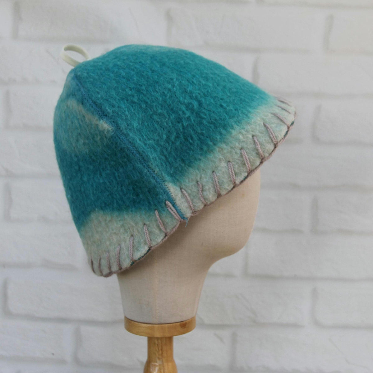 Sauna hat wool,green banya hat,sauna accessories,sauna cap,custom sauna hat,flower wool sauna hat,felt sauna hat,bucket hat,double-sided hat