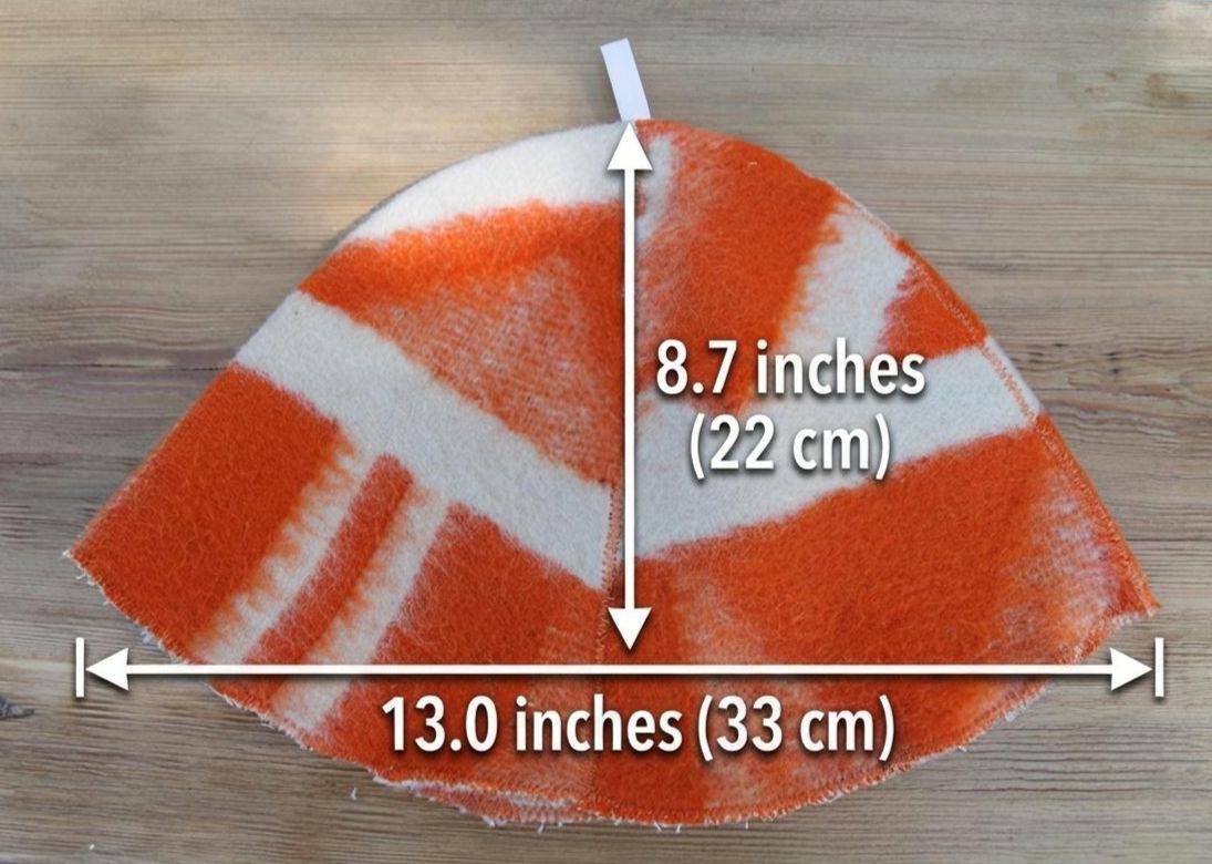 Reversible Vintage Wool Sauna Hat, Handmade Bucket Hat, Upcycled Blanket Hat, red Checkered Hat.