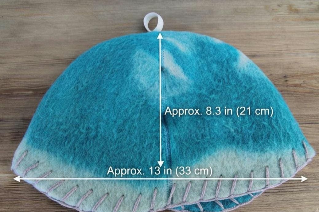 Sauna hat wool,green banya hat,sauna accessories,sauna cap,custom sauna hat,flower wool sauna hat,felt sauna hat,bucket hat,double-sided hat