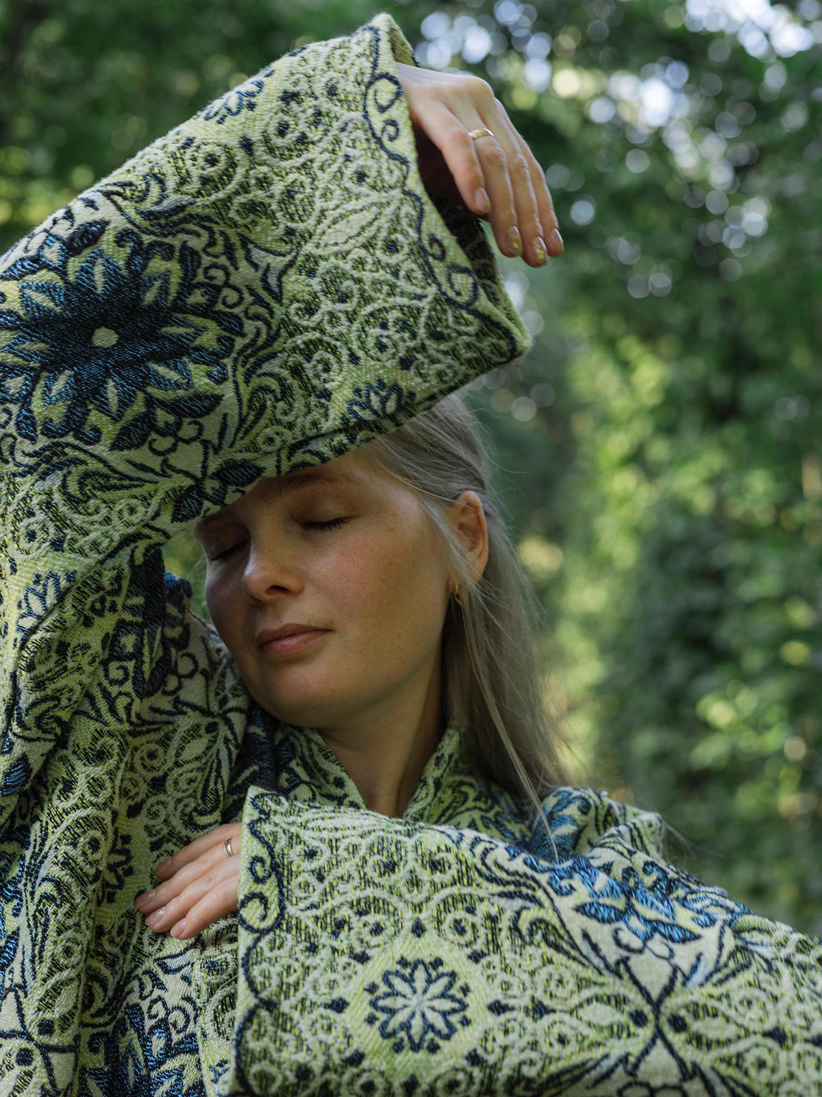 Handmade Vintage Tapestry Cardigan, Upcycled Floral Duster Coat, Oversized Boho Outerwear