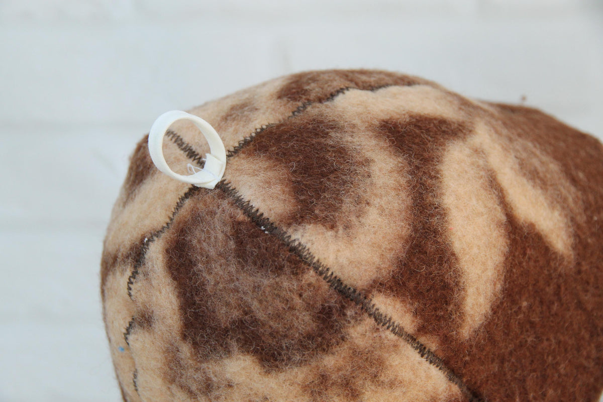 Handmade Felted Wool Sauna Hat, Upcycled Blanket Banya Cap, Spa Accessory