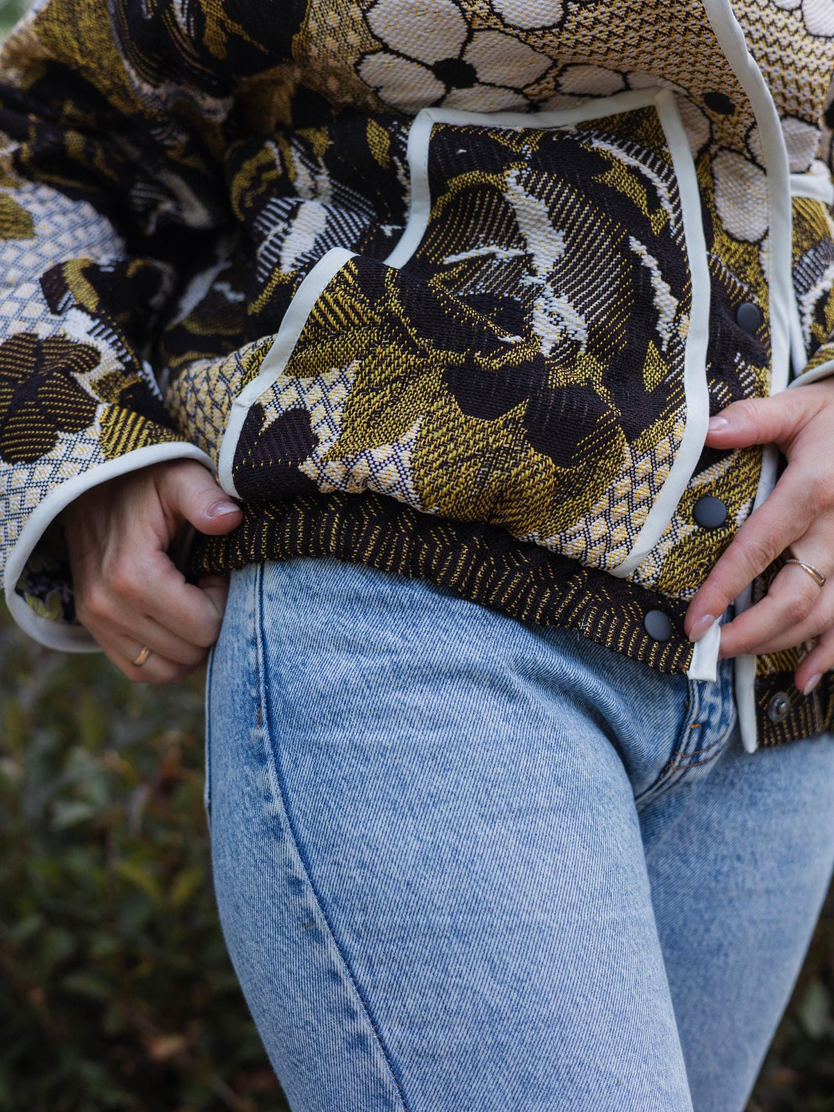 Handmade Tapestry Jacket, Upcycled Vintage Floral Blanket Coat, Oversized Statement Bomber, Unique Boho Outerwear
