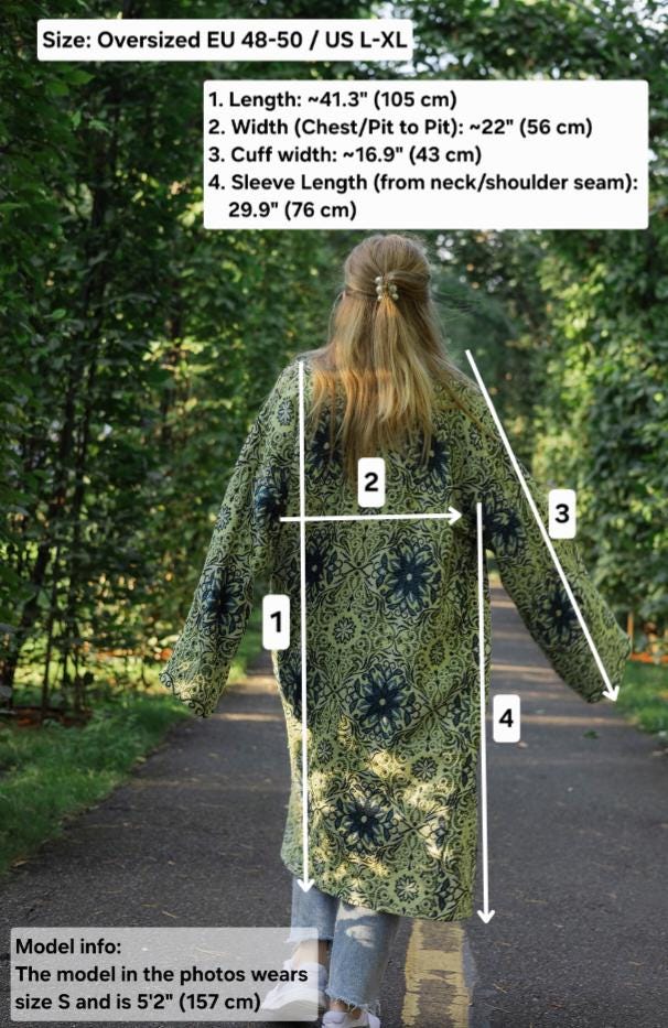 Handmade Vintage Tapestry Cardigan, Upcycled Floral Duster Coat, Oversized Boho Outerwear