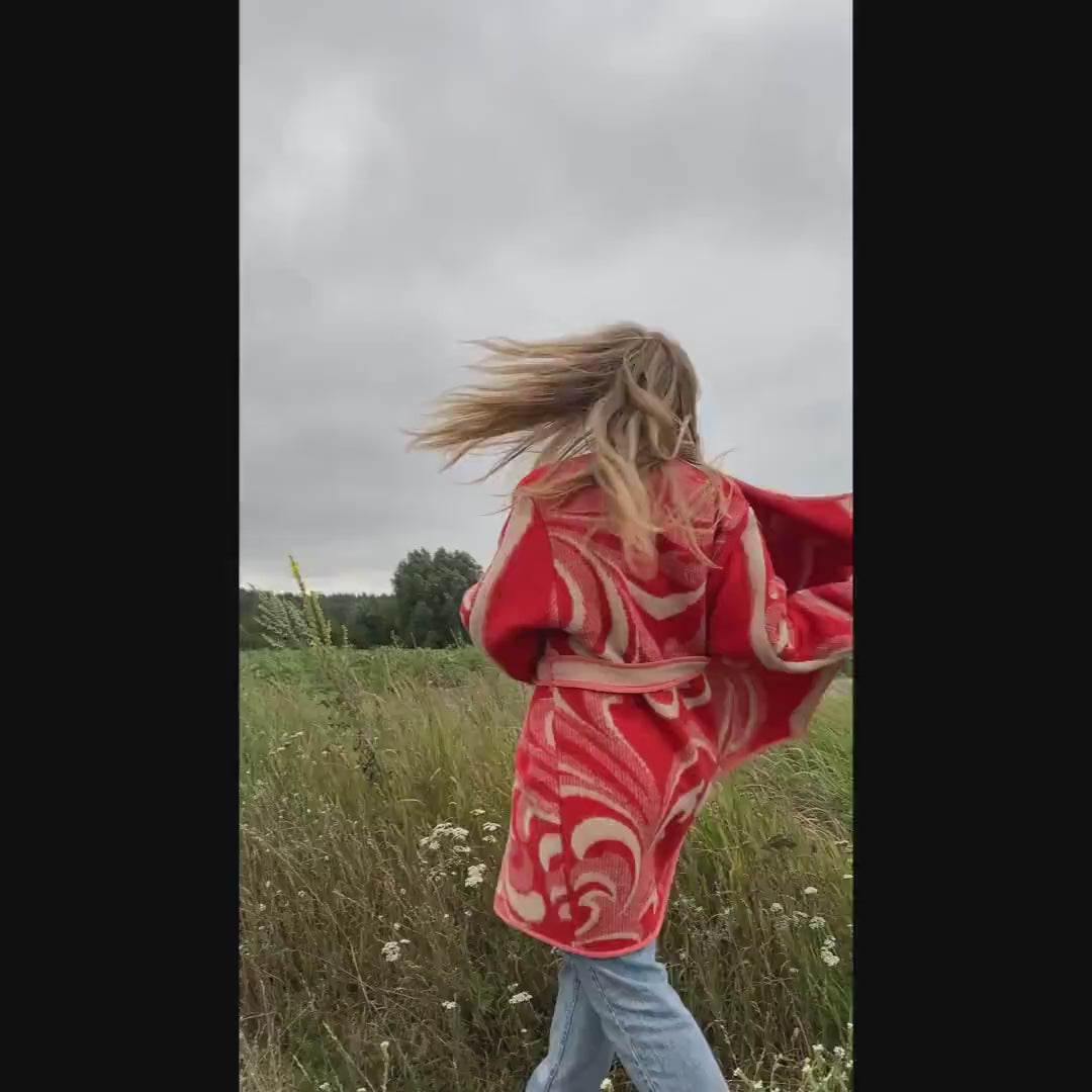 Blanket jacket oversize,handmade wool blanket jacket,capote coat,upcycled jackets from blanket,dutch blanket coat,woolen coat plaid,Ukraine