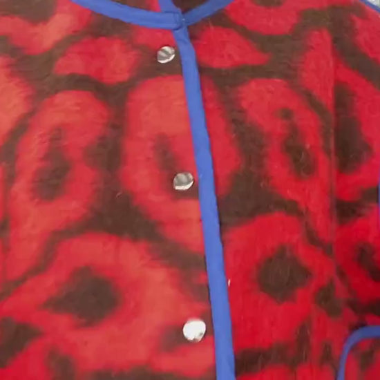 Upcycled Wool Blanket Vest, Red Plaid, Handmade Coat, Size M/L